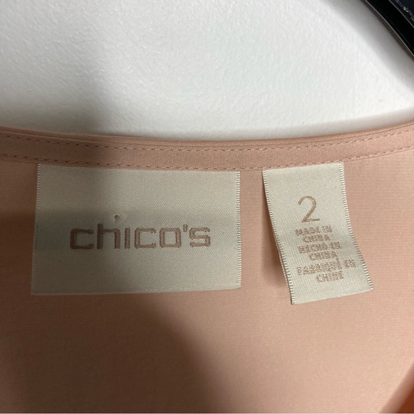 Chico’s v-neck tank blouse size 2 - Picture 5 of 8